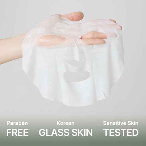 ARENCIA Hyssop Glow Sheet Mask, 5 Pack, Hydrating, Glowing, Boosting, Repairing for younger looking skin with Vitamin A,C,E