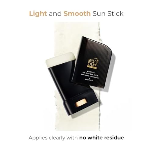 Masters Air Rich Sun Stick SPF50+ PA++++ 14g, Lightweight, Non-Greasy Sun Stick for Face, Water-Resistant, with Sun Cream SPF50+ PA++++ 10ml