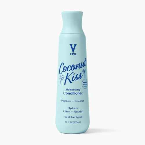 V&CO. Beauty Moisturizing Conditioner 12 Oz. - Sulfate Free, Color Safe, and Gentle Formula with Peptide Technology Boosting Hydration for Dry, and Color Treated Hair
