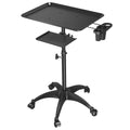 Adjustable Salon Tray Cart with Wheels & Storage