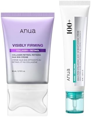ANUA PDRN Hydrating Cream & Retinol Neck Lifting Set with Gua Sha