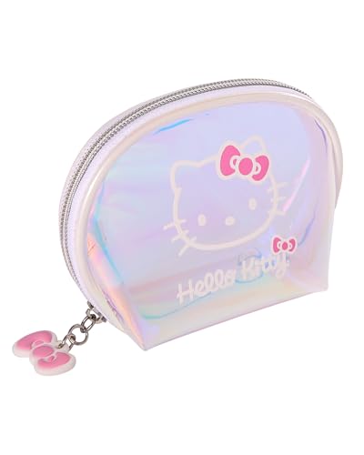 Hello Kitty Makeup Bag Set - Large & Small Clear Travel Pouches