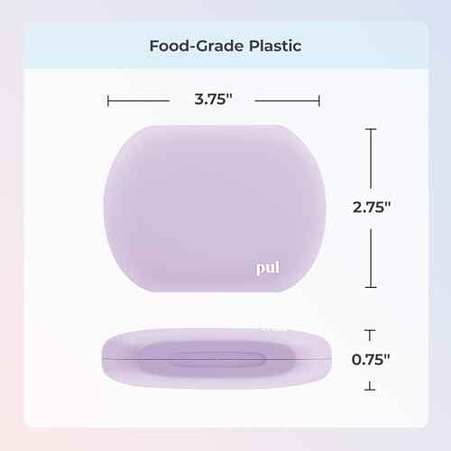 PUL Aligner Care Convenience Kit – Case + 2-in-1 Tool for Invisalign, Retainers, Partial Dentures, Mouth & Night Guards & More – Purple Case & 2-Pack of Purple Aligner Seating Chewie & Removal Tool