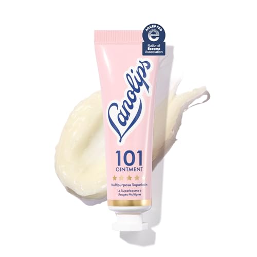 Lanolips 101 Ointment - Lanolin Lip Balm for Smooth, Hydrated & Healthy Lips - Multipurpose Lip Ointment with Lanolin Oil for Dry Lips, Cuticles & More - Original Superbalm (0.52 oz)