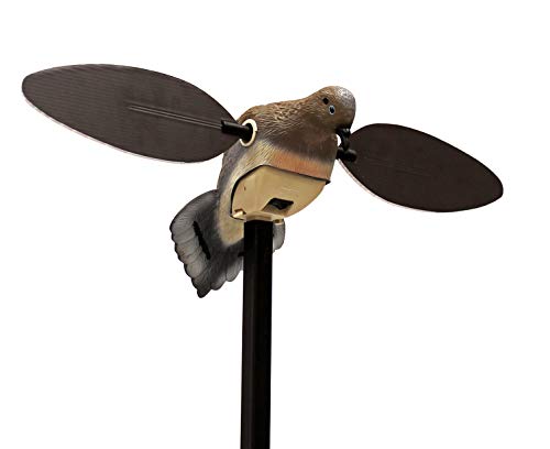 MOJO Outdoors Elite Series Dove Decoy – Ultra Realistic Motion Spinning Wing Decoy With Magnetically Attached Wings And Drop-In Battery Pack - Dove Hunting Gear and Accessories