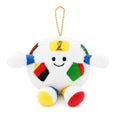 Flag Pattern Plush Soccer Ball Pillow - Soft Decorative Throw for Kids