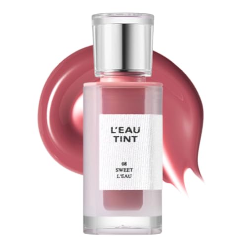BBIA L¡¯EAU Tint ? Glossy & Glow Lip Stain Watery Lip Tint Non-Sticky High Shine Finish Long-lasting Moisturizing Lightweight Natural Daily Use Vegan Korean Makeup (08 SWEET L'EAU)