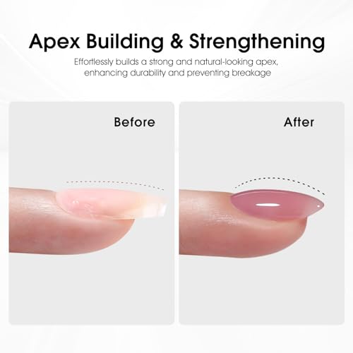 CANNI 6 Pcs Builder Nail Gel Set - Nude Pink Jelly UV LED Extension Gel