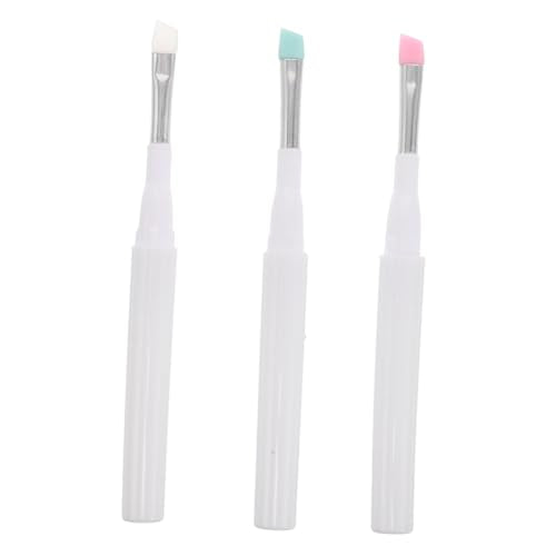 3-Piece Silicone Eyebrow Brush Set with Dust Cover | Travel Tool