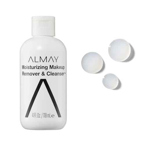 Almay Moisturizing Makeup Remover, Dermatologist Tested and Fragrance-Free, Hypoallergenic Cleanser, Removes Regular and Longwear Formulas, 4 Fl Oz (1 Pack)