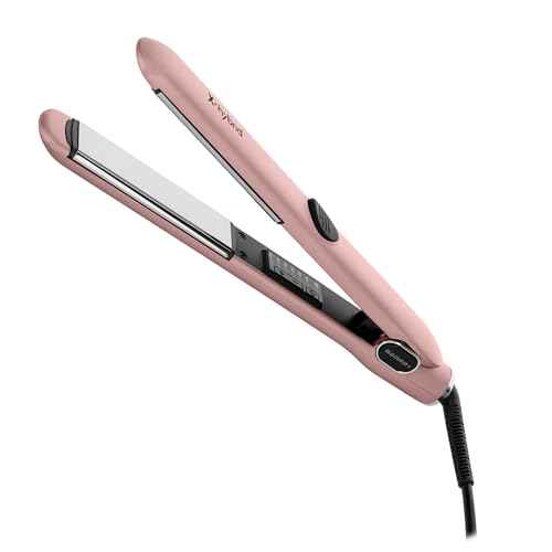GAMMA+ X-Hybrid, Glory IV Professional Hair Straighteners ? Italian-Engineered Titanium & Ceramic Flat Irons with Advanced Technology for Frizz-Free, Salon-Quality Styling