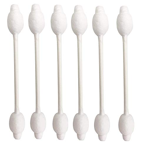 Organic Baby Safety Cotton Swabs with Bulb Tip - 220 Count (4 Pack)