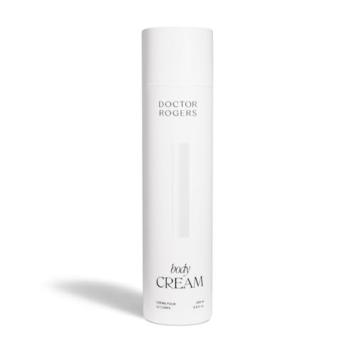 Doctor Rogers Body Cream. Hydrating Unscented Moisturizer for Dry Skin, with Shea Butter, Squalane, Ceramide, & Glycerin Moisturizing Lotion, 6.8 Ounce (200 ml)