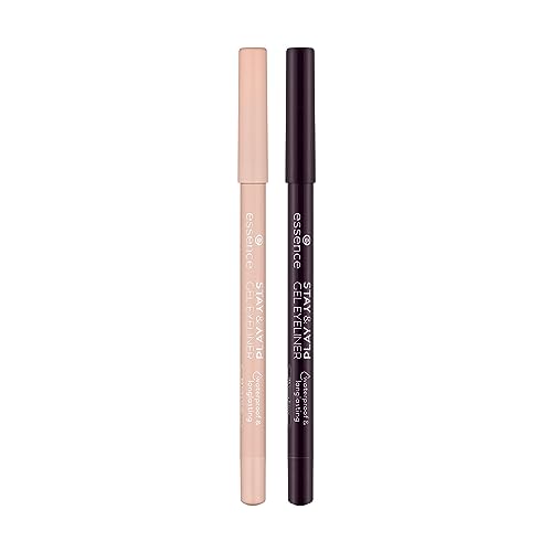 Essence Stay & Play Gel Eyeliner Duo - Silky Nude & Berry