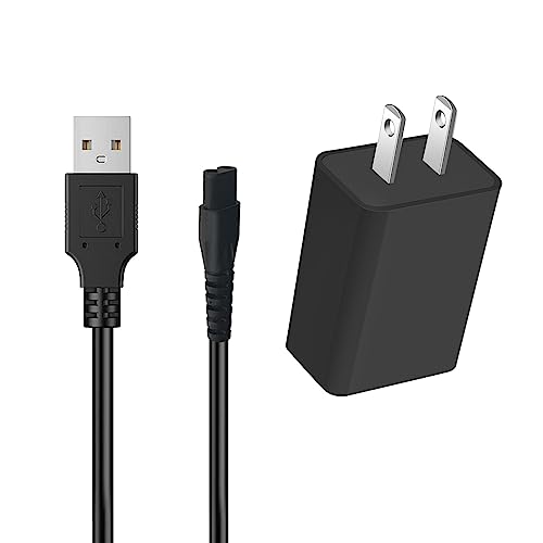 5V 2A Shaver Charger Compatible with Skull Shaver Pitbull Silver Pro/Gold Pro/Palm/Beast Clipper, Butterfly Kiss Trimmer Power Supply Adapter Replacement
