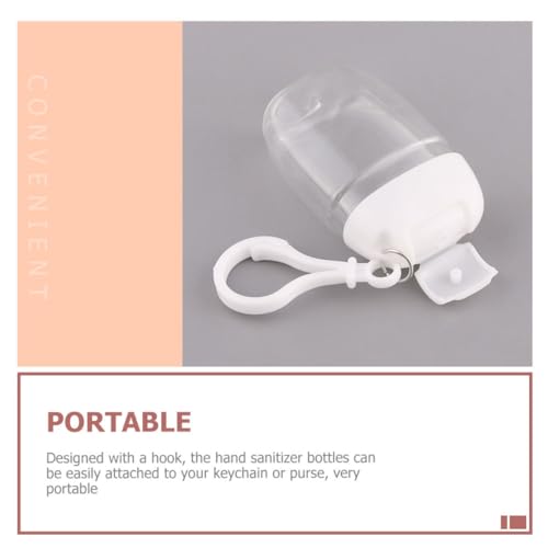 36 Pcs Flip Cap Bottle with Hook Refillable Travel Bottles Multi-function Empty Bottles Empty Hand Bottles Practical Small Bottles Leakproof Travel Bottles Keychain Hand Dispenser