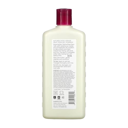 Andalou Naturals Shampoo Fluid Ounce, Complex Color Care 1000 Roses, 11.5 Fl Oz