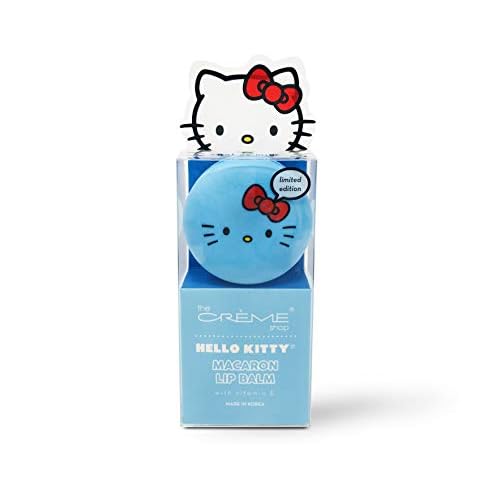 The Cr?me Shop x Hello Kitty Macaron Lip Balm, Korean Lip Balm with Shea Butter and Vitamin E - Cool As Mint