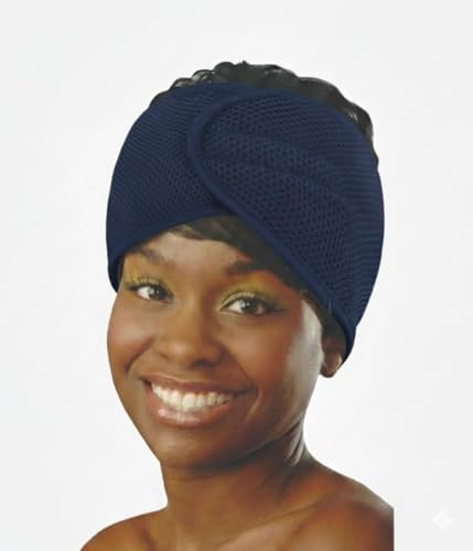 Donna Mesh Hair Wrap with Adjustable Velcro - Breathable Lightweight Headband for Women