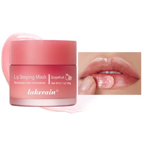 Sleeping Lip Mask, Long-Lasting Nourish & Hydrate, Balm, Oil, Skin Care, Moisturizing Lines Night Sleep Anti-chapped Cream (03# Grapefruit)