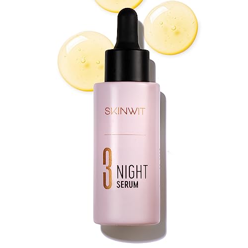 SKINWIT - Repairing Night Serum – Visible Repair Antiaging Formula - The High Concentration of a Serum Boosted by the Deep Moisturizing Power of a Face Oil - 1.52 oz