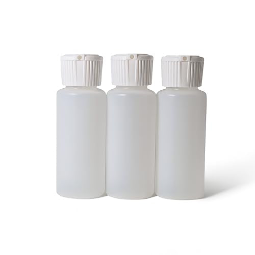 2 oz Squeeze Bottles with Flip Top Caps, Set of 3