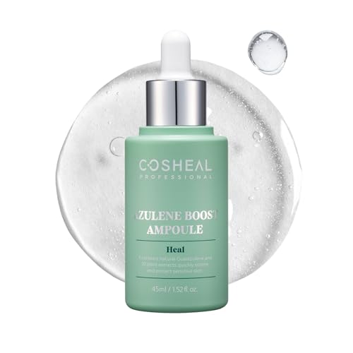 Azulene Boost Ampoule 1.52 fl oz, Calming & Soothing Serum with Guaiazulene, Centella Asiatica & Botanical Extracts, Hydrates Sensitive Skin, Korean Skin care