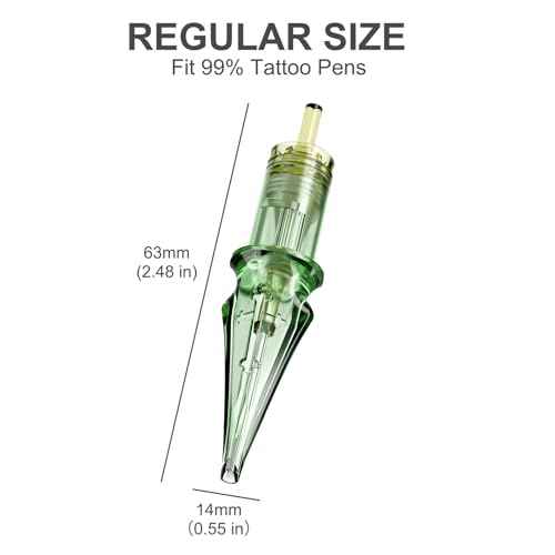 Tattoo Needles,Solong Pro 20Pcs Disposable Tattoo Cartridge Needles 1005 Round Liner X-Taper Needle Cartridges(1005RL) EN01S-20-1005RL-X