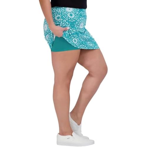 Colorado Tranquility Clothing Women Skort (Medium, Kaleidoscope Teal)