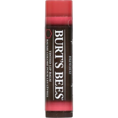 Burts Bees 100% Natural Tinted Lip Balm, Hibiscus with Shea Butter & Botanical Waxes 1 Tube (Pack of 2)