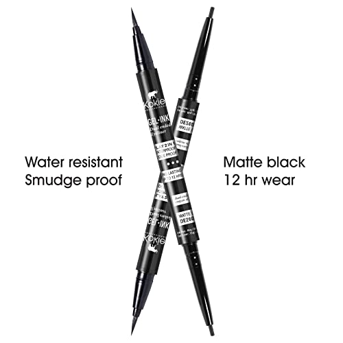 Kokie Gel Ink Dual Ended Eyeliner - Matte Black