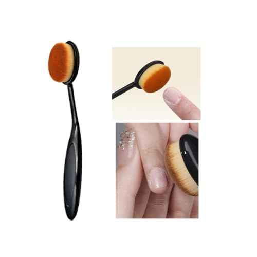 Daily Makeup Brush (Black) - Soft Nail Art Dust Powder Remover brush for Cleaning Fingernails, Makeup Tools