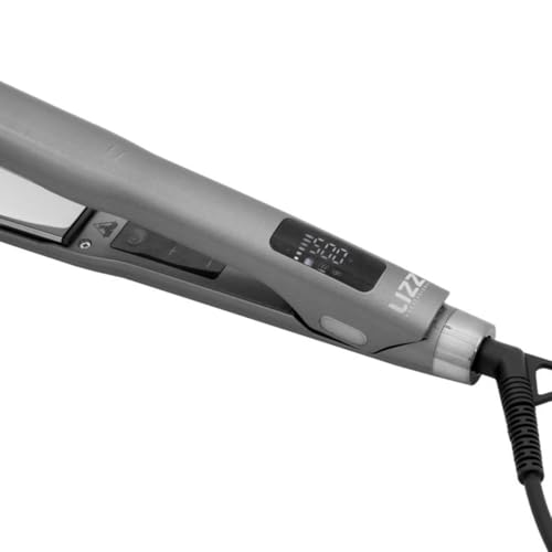 Lizz Professional Titanium Hair Straightener 500°F LCD Display Anti-Frizz Flat Iron