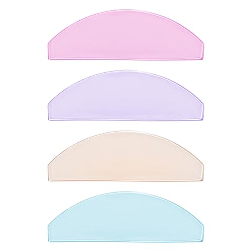Flat Lash Lift Shields Glueless Ultra Thin Silicone Pads for Perming Lotion No.1, Lash Softening Shields for Easy Korean Eyelash Lift (Colorful)