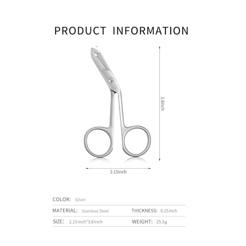 Professional Scissor Tweezers Stainless Steel Large Grip