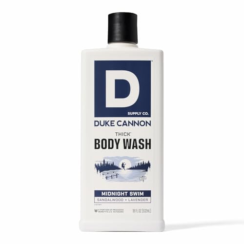 Duke Cannon Thick Body Wash for Men - Midnight Swim 18oz