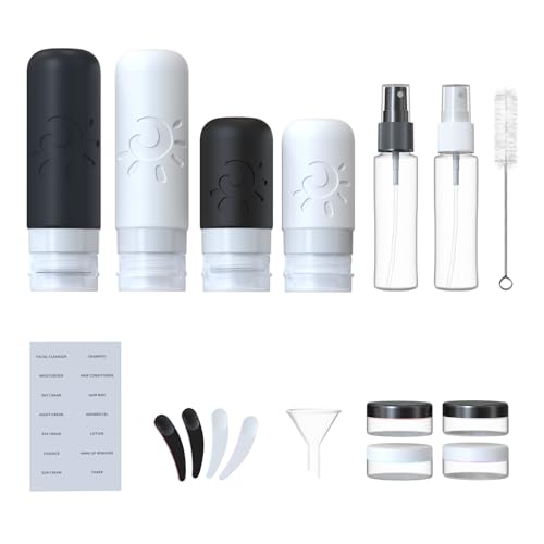 Zafit 18-Piece TSA Approved Travel Bottle Set with Leak-Proof Containers