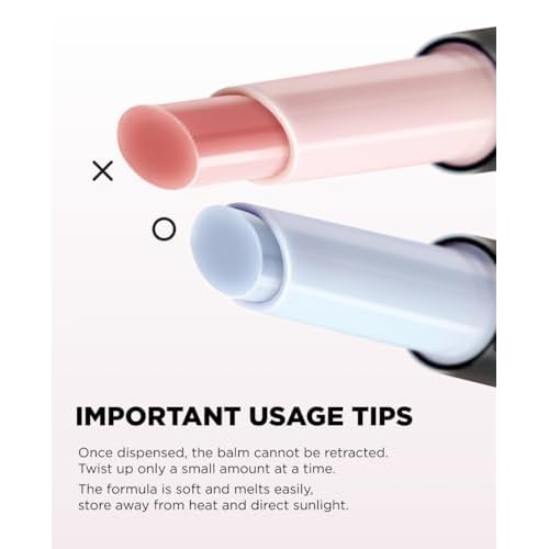 EITHER& Melting Syrup Balm (02 ICY BLUE), Korean Lip Balm, Plumping, Non-Sticky, Transparent, Cooling Sensation, Glossy Finish (0.25 fl. oz.)