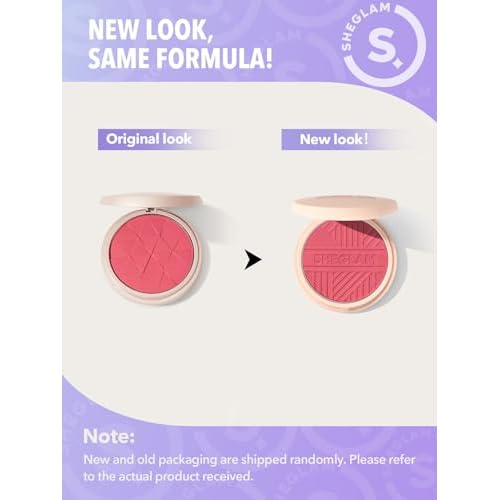 SHEGLAM Divine Flush Matte Blush Powder - Highly Pigmented, Non-Fading, Long Lasting Glowing Lightweight Natural Face Makeup