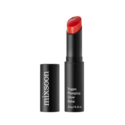 mixsoon Vegan Plumping Glow Balm - Vegan Lip Plumper Balm, Shea Butter and Plant-Based Oils, Nourishing Formula for Smooth, Dewy Lips 3.5g / 0.12 fl. oz. Korean Glass Skin Care