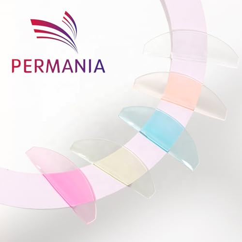 PERMANIA Flat Shields, Thin Korean Lash Lift Pad for NO.1 Perm Soften Eyelashes for Salon Usage Flatter Rods (Clear)