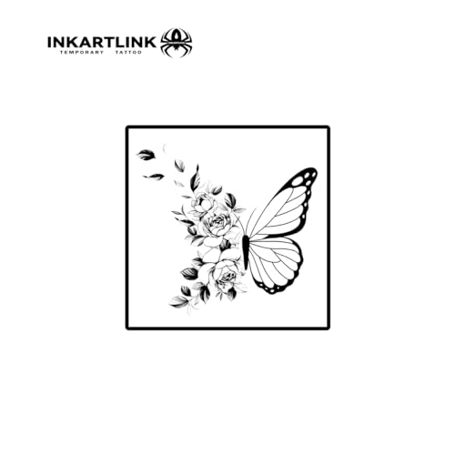 INKARTLINK Semi-Permanent Butterfly Tattoos for Women
