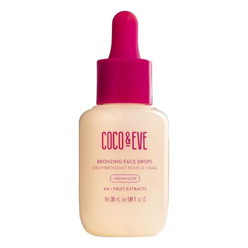 Coco & Eve Self Tanning Drops Medium - Customizable Face Tanner