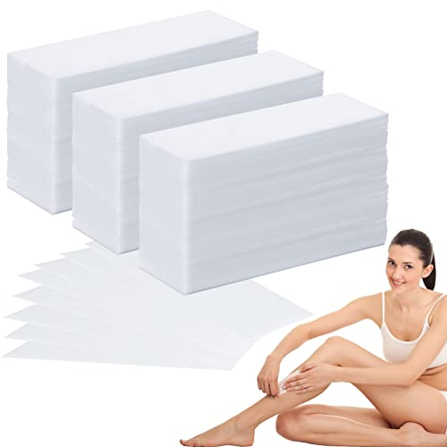 SEPGLITTER Wax Strips for Hair Removal, 300 Pieces 1.6 x 3.9 Inch Non Woven Waxing Strips Face Wax Paper Strips for Women Facial Body Arms Legs Hair Cleaning and Remover