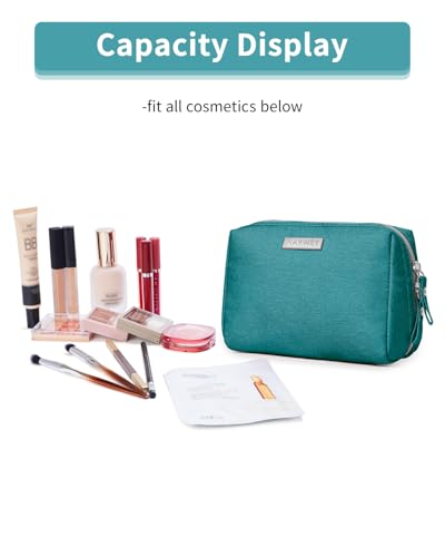 Narwey Small Makeup Bag with Compartments - Teal