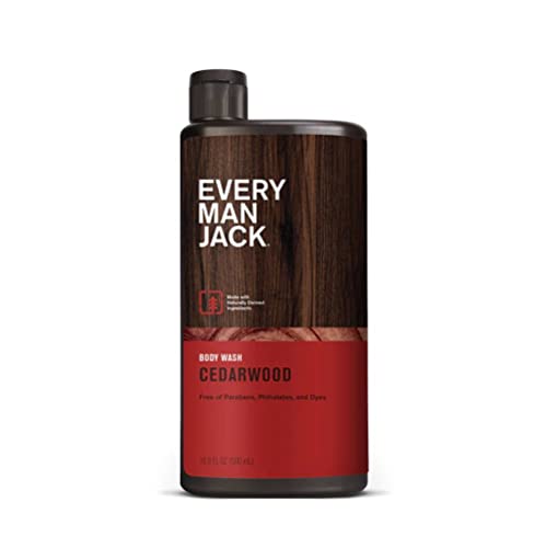 Every Man Jack Body Wash and Shower Gel Cedarwood, 16.9 Ounce