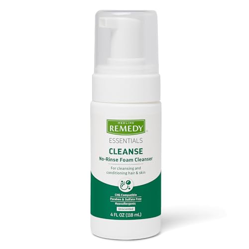 Medline Remedy Essentials No-Rinse Foam Cleanser - 4 oz, Unscented