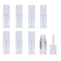 8 Pieces Lip Gloss Tubes with Wand Empty, 6.5ml Refillable Lip Gloss Bottles Mini Lip Balm Bottles Transparent Lip Gloss Containers with Rubber Stoppers for DIY Lipgloss