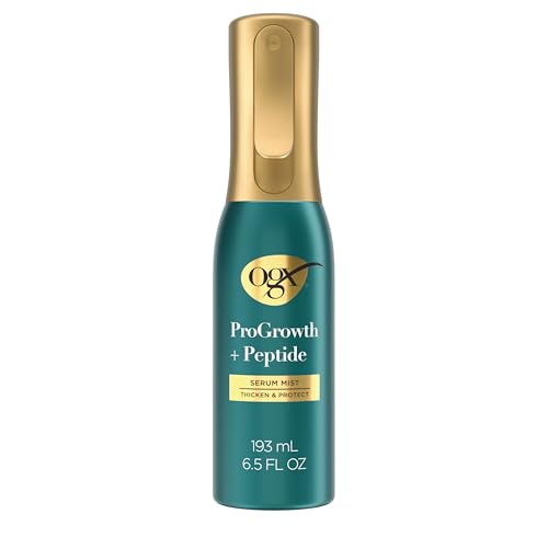 OGX ProGrowth Peptide Serum Mist Heat Protectant Spray 6.5oz