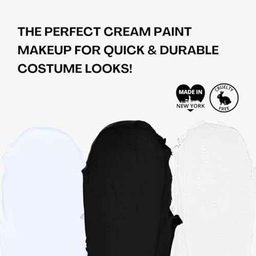 Mehron Makeup Tri-Color Character Makeup Palette | Halloween, Special Effects and Theater Cream FX Palette | Face Paint .7 oz (20 g) (Skeleton)